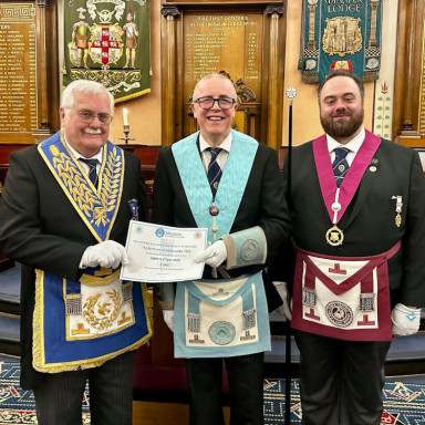 Mitre Lodge donation