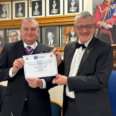 Victory Lodge donation